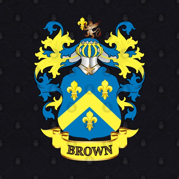 Brown Family Name Crest by KC Morcom aka KCM Gems n Bling aka KCM Inspirations